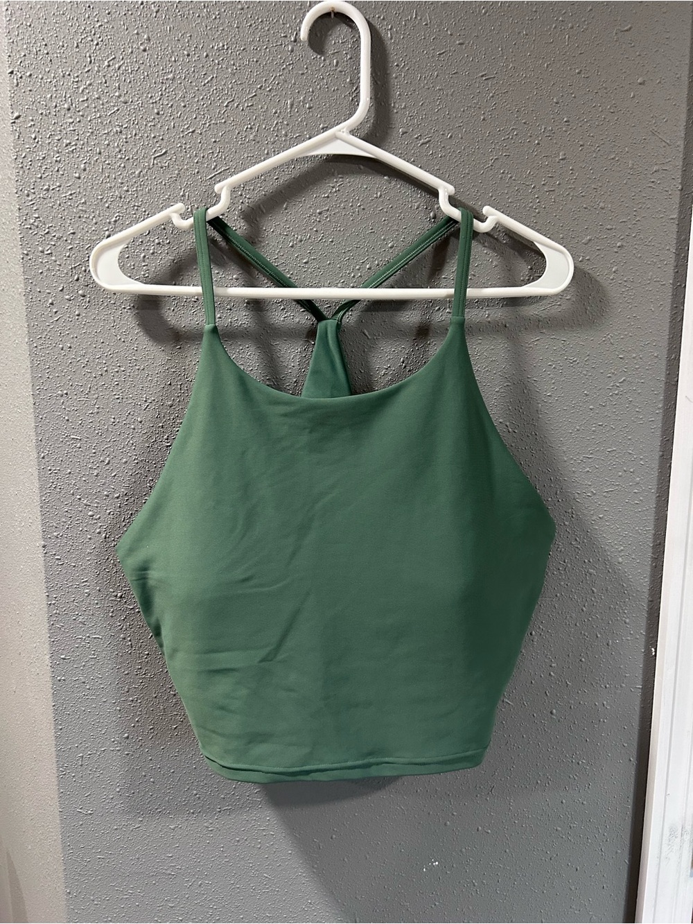 Old Navy Active Green Top with Built in Bra and Removable Padding